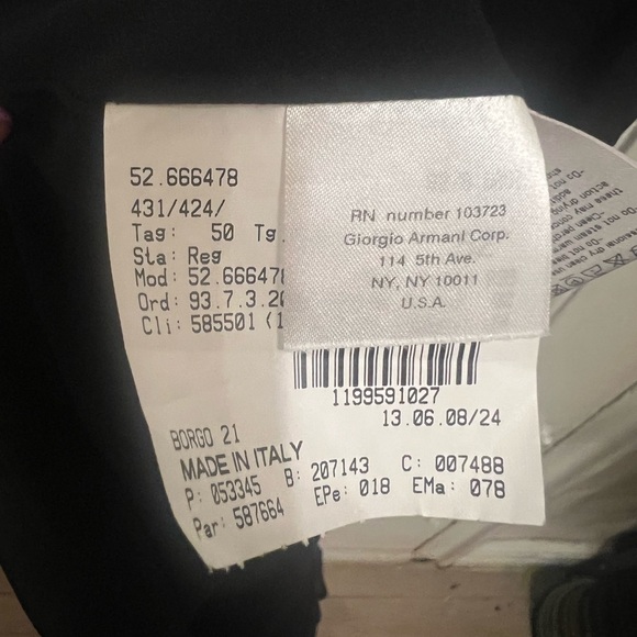 Giorgio Armani 100% black silk dress size 50 - Picture 5 of 6